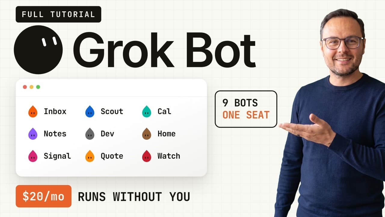 Grokbot Decoded: How to Build a Team of AI Employees for $20 a Month